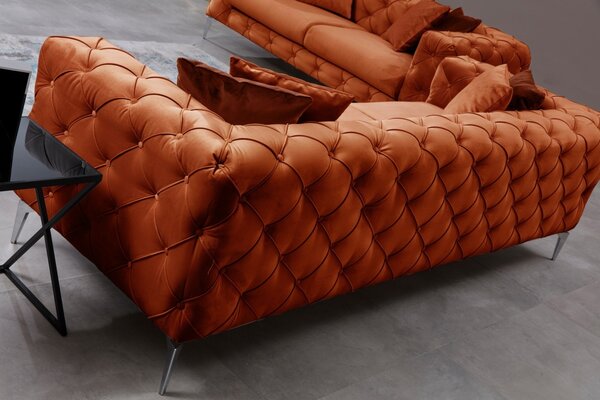 Диван с 2 места Como Orange 197x73x90 cm