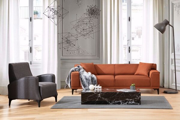 Диван с 3 места Petra Orange 212x86x69 cm