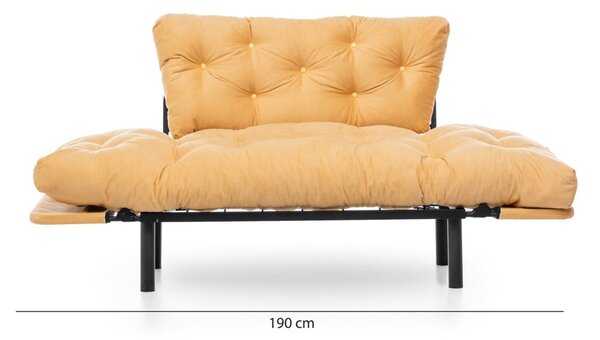 Двуместен разтегателен диван Nitta Mustar 187x70 cm