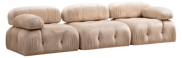3-местен модулен диван Bubble Crem 288x95x75 cm
