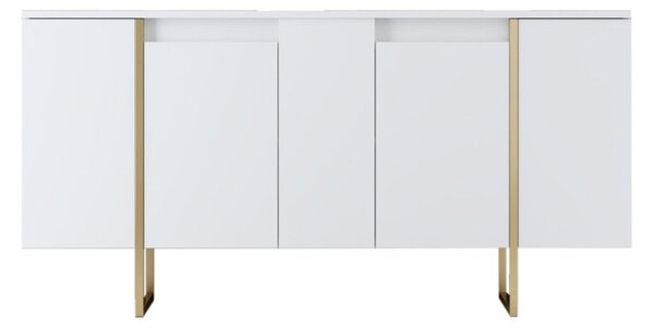Комплект мебели за дневна Luxe Бял 160x35x80 см
