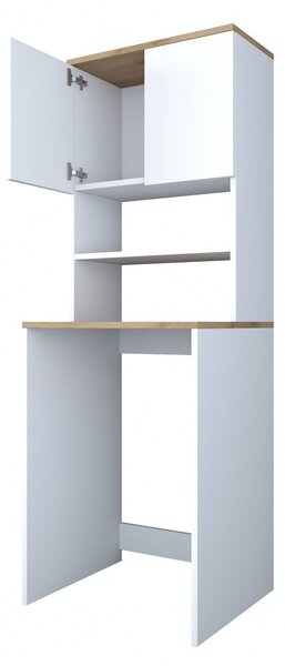 Шкаф за перална машина KD101 White 65x183.6x60 cm