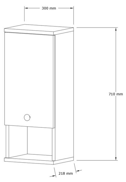 Шкаф за баня Mis White 30x71x21.8 cm