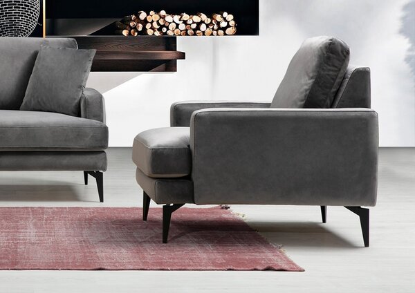Фотьойл Papira Anthracite 80x90x88 cm