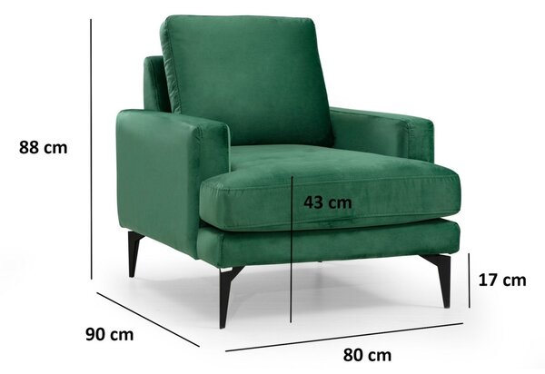 Фотьойл Papira Green 80x90x88 cm
