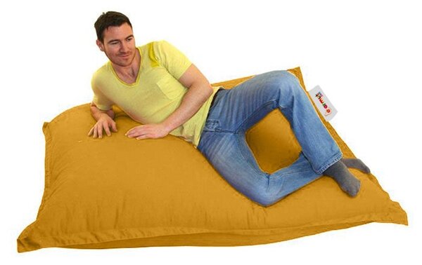 Възглавница за градинско кресло Pouf Pouf Yellow 20x100 cm