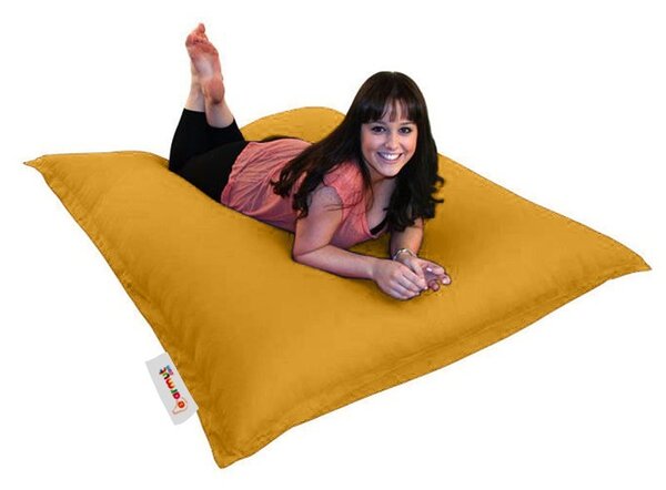 Възглавница за градинско кресло Pouf Pouf Yellow 20x100 cm