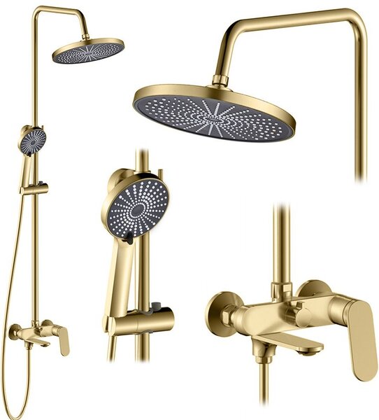 Комплект за душ REA Marco Brush Gold