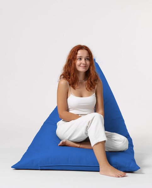 Градински фотьойл с пуф Pyramid Blue 145x90x35 cm