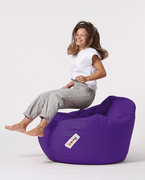 Градински фотьойл с пуф Premium Violet 115x130x39 cm