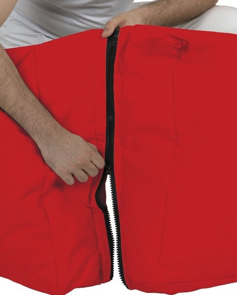 Градински фотьойл с пуф Siesta Red 180x55x40 cm