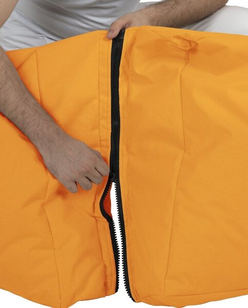 Градински фотьойл с пуф Siesta Orange 180x55x40 cm