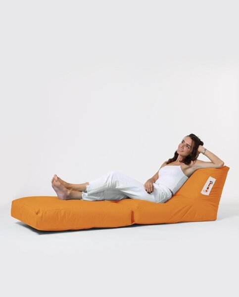 Градински фотьойл с пуф Siesta Orange 180x55x40 cm