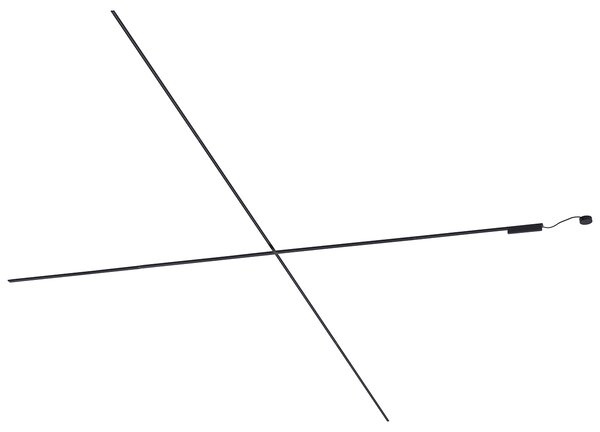 Modern railsysteem zwart 1-fase 800 cm - Magnetic