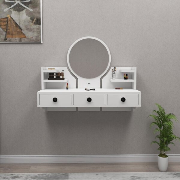 Polina White 90x75x36,8 cm окачена тоалетка Polina White 90x75x36,8 cm