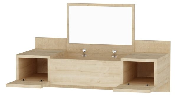 Висяща тоалетка Zakkum Дъб 100x33x39,1 cm