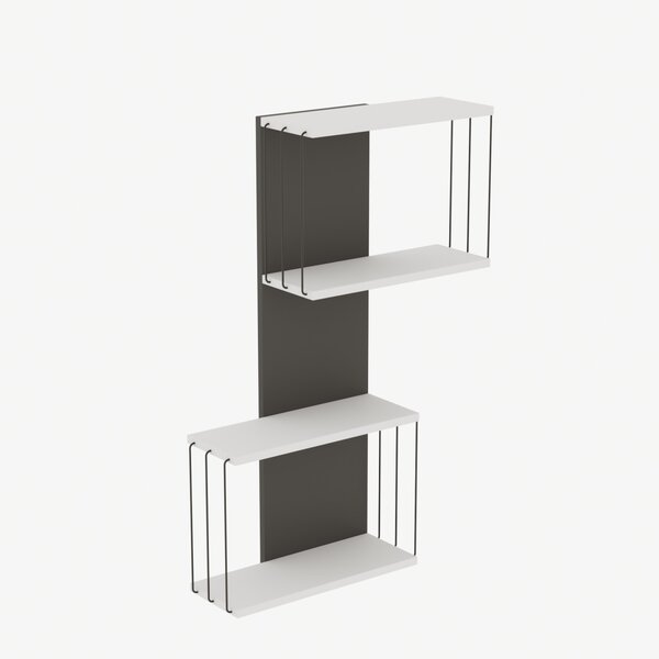 Стенен рафт Destan White 65x96x19 cm