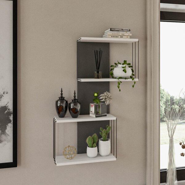 Стенен рафт Destan White 65x96x19 cm
