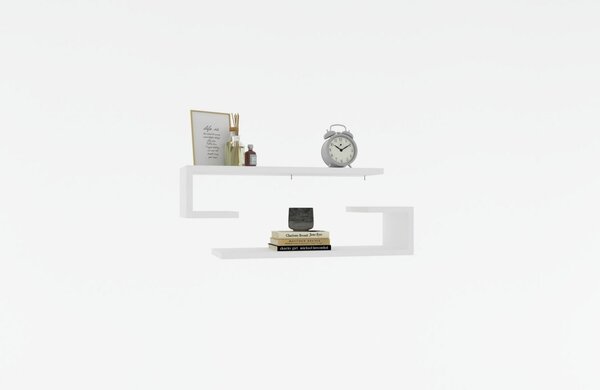 Стенен рафт Eldo White 60x15x19,6 cm