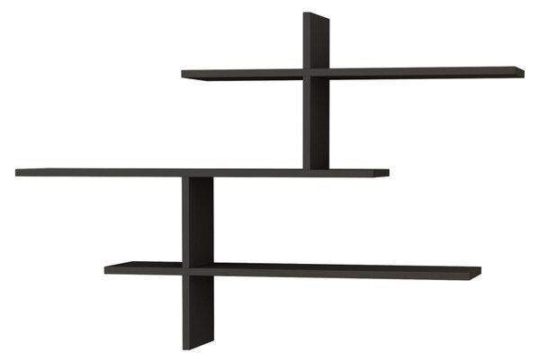 Стенен рафт Leo Anthracite 123x80.5x80.5x22 cm