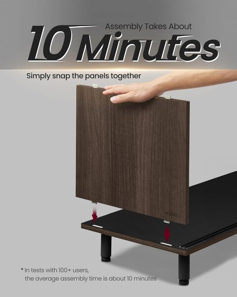 Телевизионна конзола Vasagle Brown 140x39x45 cm