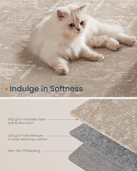 Килим Songmics Cappuccino 170x120 cm