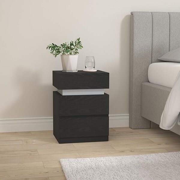 Vasagle LED нощно шкафче Vasagle Black 40x35x55 cm