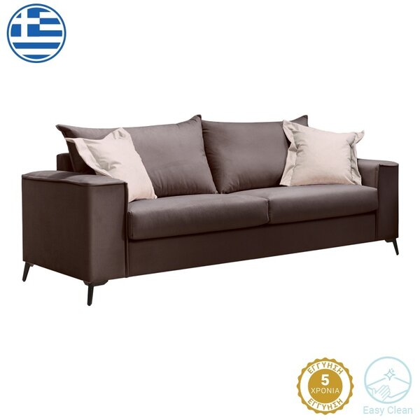Verona 3-местен диван Verona 3 Pako World Тъмно сив 225x93x100 cm