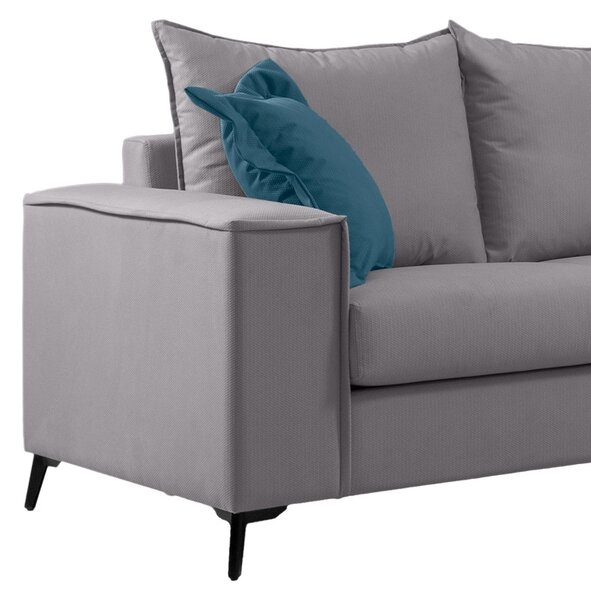 Verona Двуместен диван Verona 2 Pako World Светло сиво 173x93x100cm