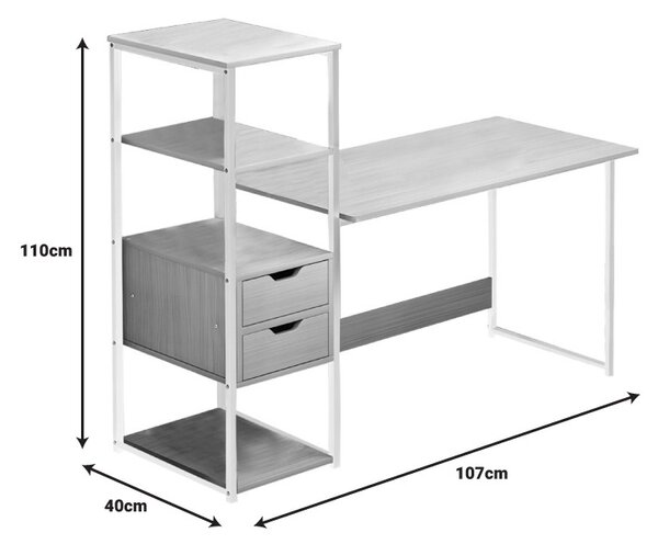 Комплект от 2 части студентски офис мебели и офис стол Gloryn Pako World Black 107x40x110 cm