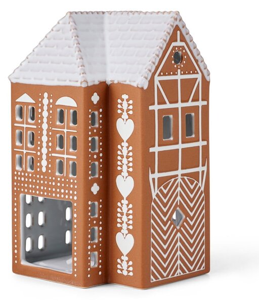 Керамичен свещник за чаена свещ Gingerbread Lighthouse – Kähler Design