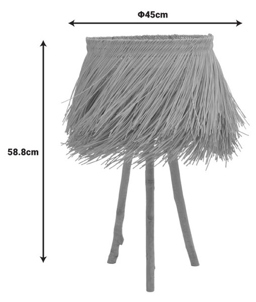 Лампадар Herfo Boho Pako World Natural 45x45x58.8 cm
