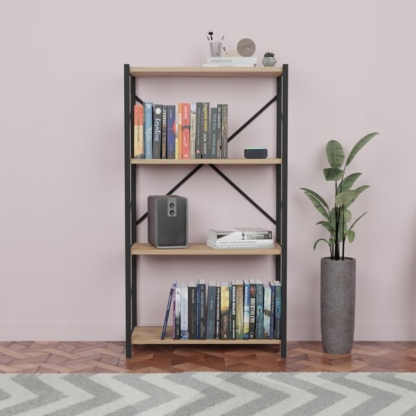 Стелаж за книги Jackrey Pako Pako World Дъб 60x30x114 cm