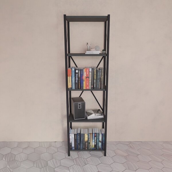 Библиотека Glase Pako World Anthracite 40x30x150 cm