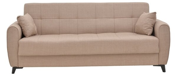 3-местен диван с място за съхранение Lincoln 3 Pako World Beige 225x85x90 cm
