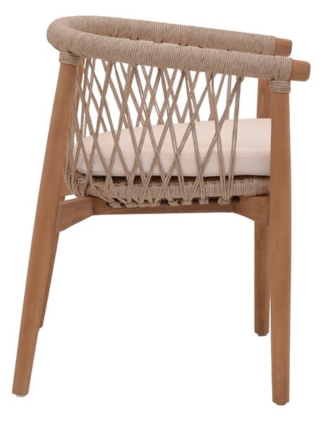 Градински фотьойл Abby Boho Pako World Natural 60x58x78 cm