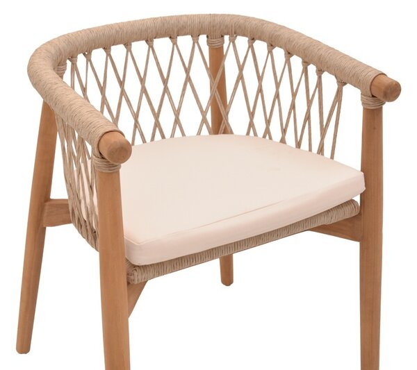 Градински фотьойл Abby Boho Pako World Natural 60x58x78 cm