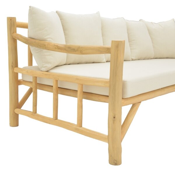 Градински диван Roziana Boho Pako World Natural 210x100x80 cm