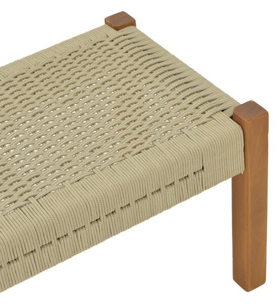 Градинска пейка Uma Boho Pako World Natural 120x45x40 cm