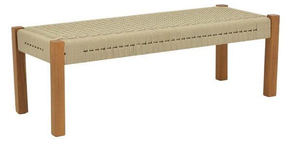 Градинска пейка Uma Boho Pako World Natural 120x45x40 cm