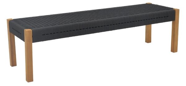 Градинска пейка Uma Boho Pako World Black 120x45x40 cm