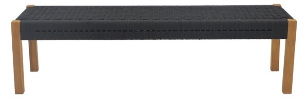 Градинска пейка Uma Boho Pako World Black 120x45x40 cm