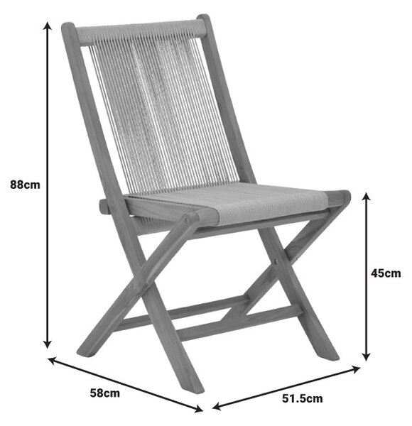 Градински фотьойл Seeal Boho Pako World Natural 51.5x58x88 cm