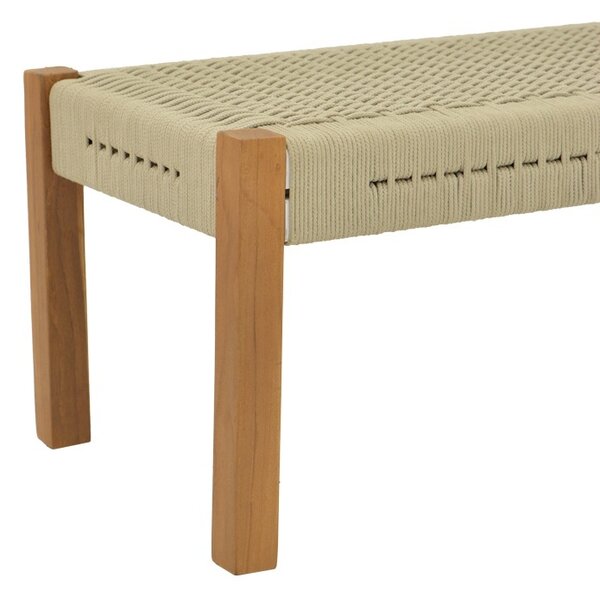 Градинска пейка Uma Boho Pako World Natural 120x45x40 cm