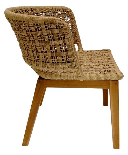 Градински фотьойл фотьойл Milou Boho Pako World Natural 59x65x73 cm