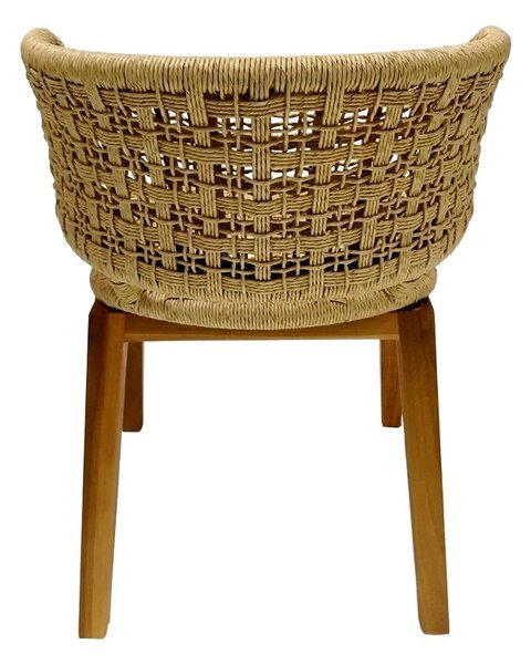 Градински фотьойл фотьойл Milou Boho Pako World Natural 59x65x73 cm