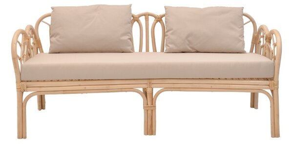Градински диван с 2 места Ytrone Boho Pako World Natural 166x61.5x61.5x71 cm
