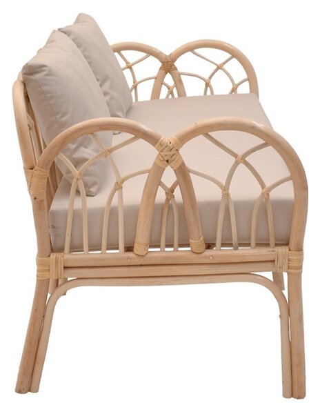 Градински диван с 2 места Ytrone Boho Pako World Natural 166x61.5x61.5x71 cm