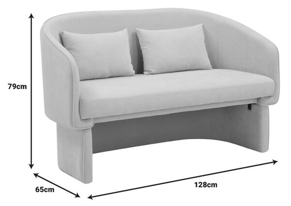 Диван Двуместен диван Playmob Pako World Caramiziu 128x65x79 cm