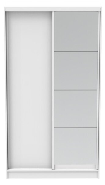 Гардероб за спалня с огледало Korredor Pako Pako World White 120x60x220 cm